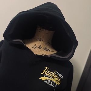 Hawkeyes black hoodie. Medium